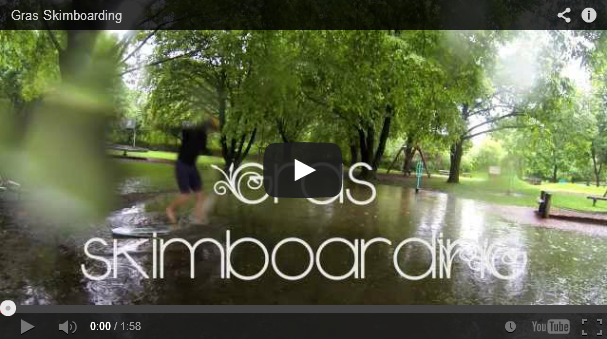 Mehr über den Artikel erfahren Regen & Regen … drum auf zum Gras-Skimboarden