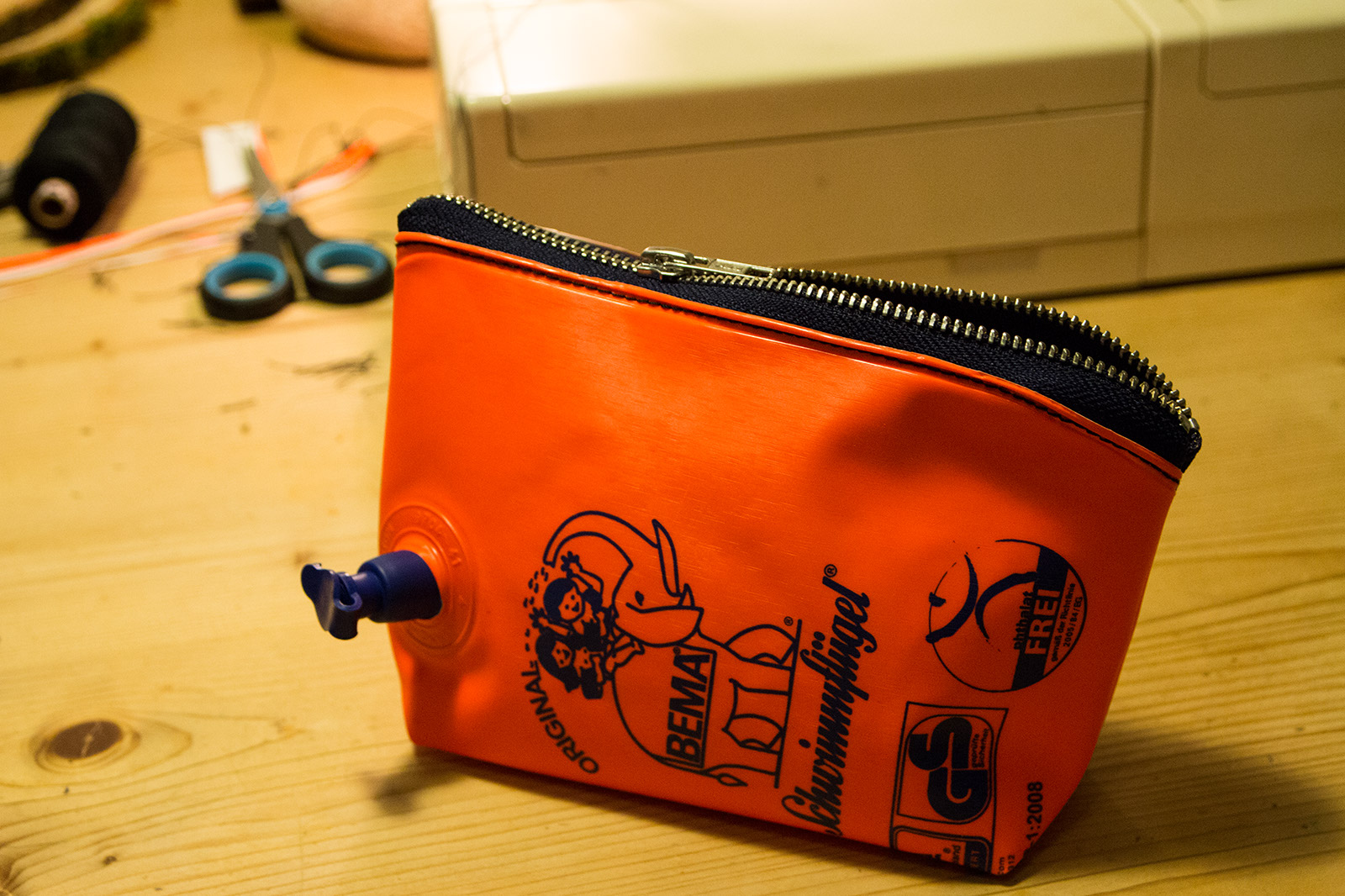 Mehr über den Artikel erfahren Schwimmflügerl Tasche selbstgemacht